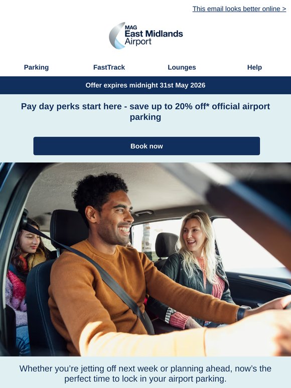Pay day's landed. Your travel extras are waiting.