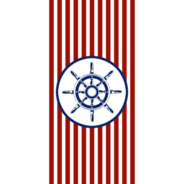 Egeria Strandtuch «Rudder», 75 x 150 cm , rot-weiss-blau