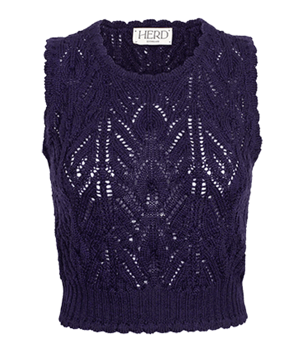 Wyre Vest in Damson