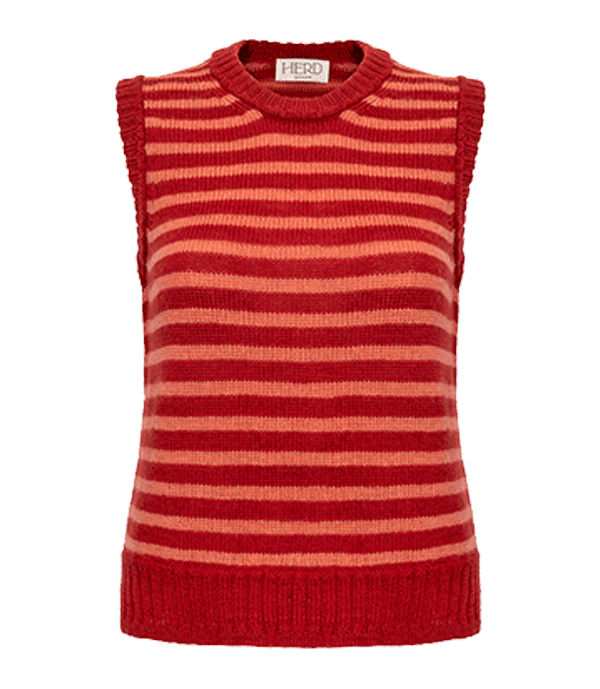 Ingleton Vest in Jam & Shrimp