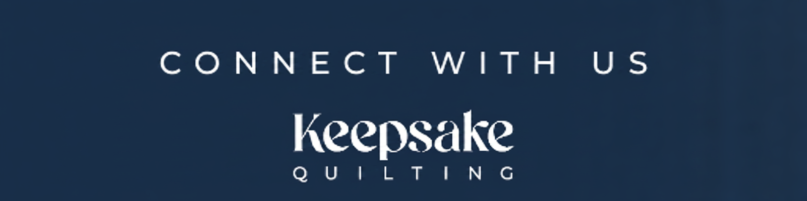 Connect with Keepsake Quilting logo.