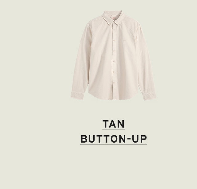 TAN BUTTON-UP