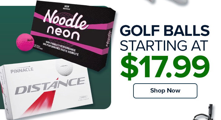 Golf Balls Starting at $17.99