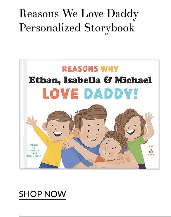 Reasons We Love Daddy Personalized Storybook [Click here to Shop Now]