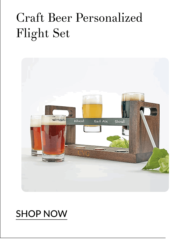 Craft Beer Personalized Flight Set [Click here to Shop Now]
