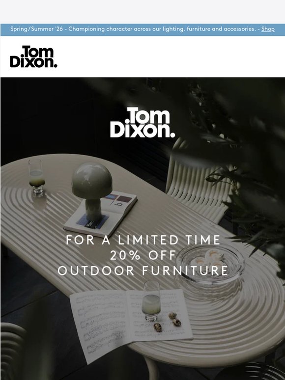 20% Off Outdoor Furniture - For a Limited Time