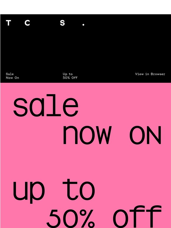 Sale Now On