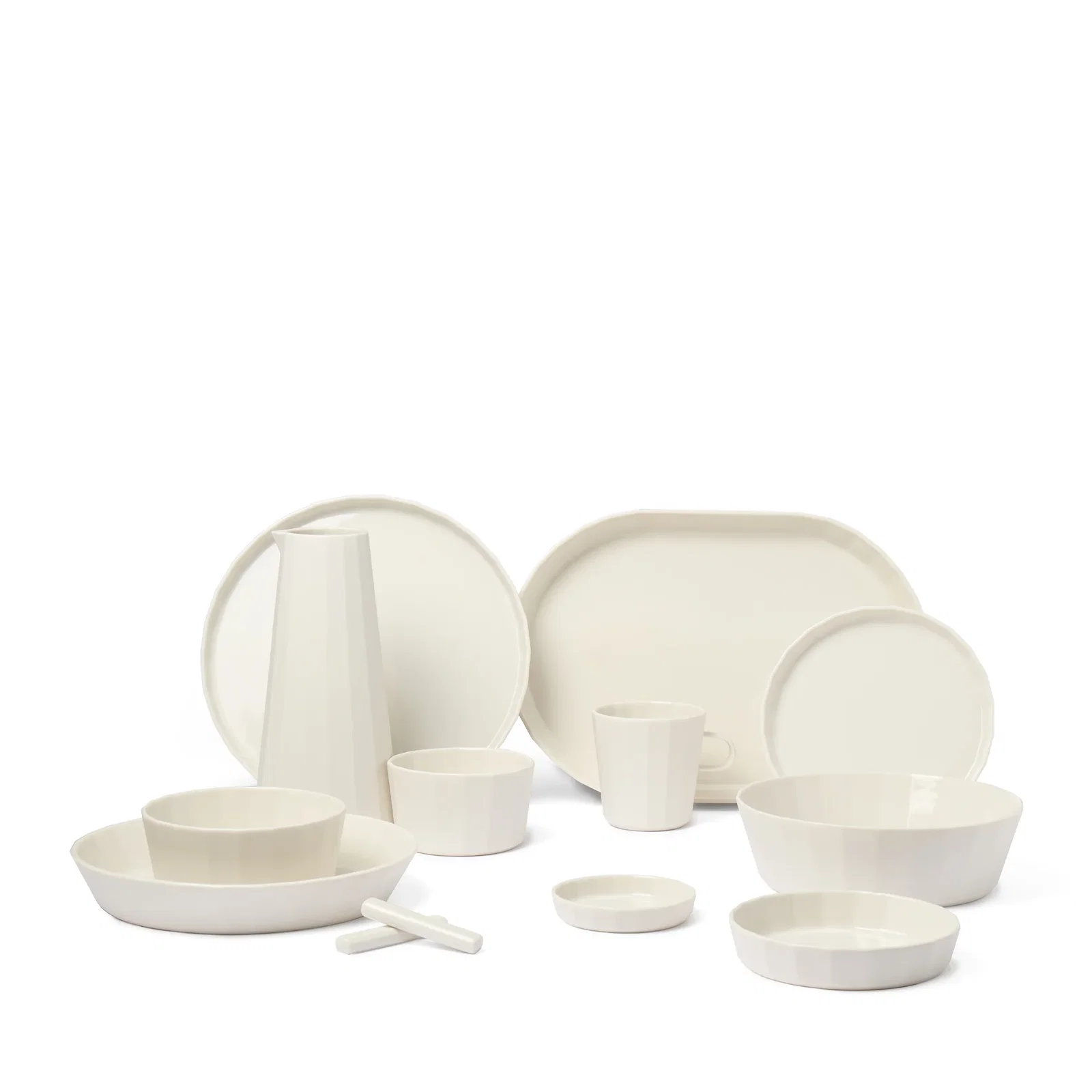 Image of Fade Dinner & Serveware Milk (80 Piece/ 8 Place Set)