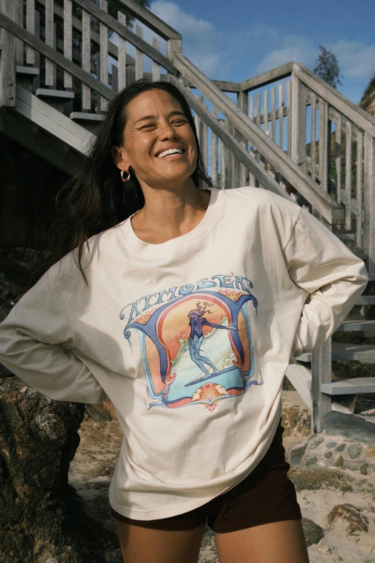 'Saline Shrine' By Angie Samblotte x Atmosea - Artist Oversized Longsleeve Tee