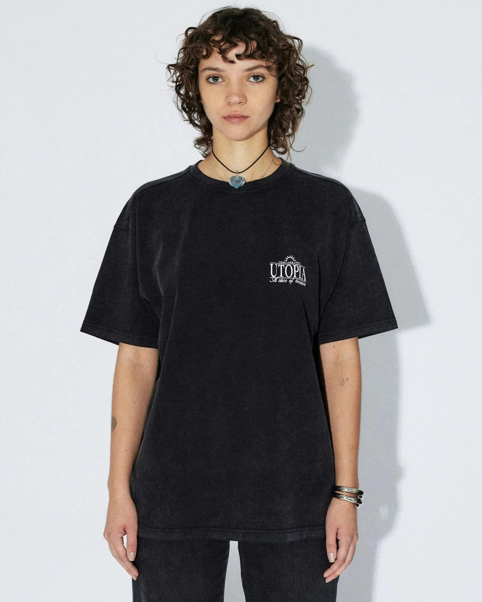 Trooper Tee - Washed Black Utopia