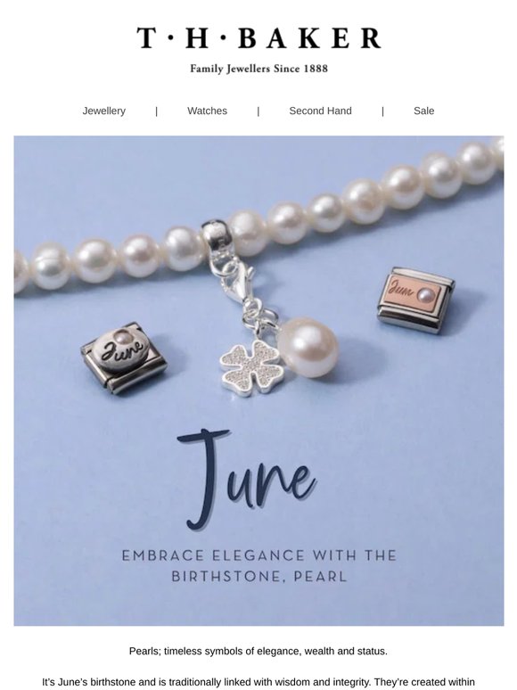 Pearl Jewellery for June Birthdays