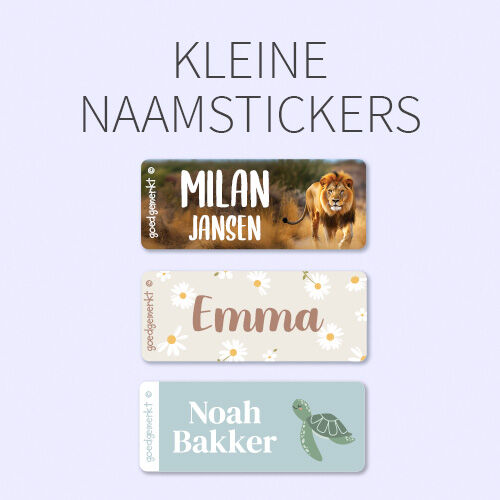 Kleine Naamstickers