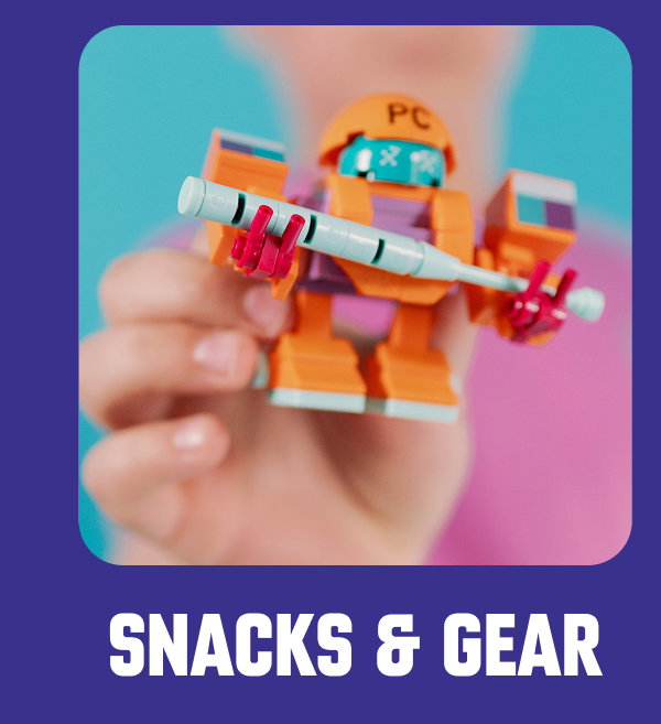 Get snacks & gear