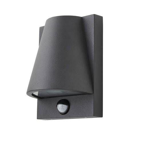 Wilbur Outdoor Wall Light with PIR Sensor, Anthracite
