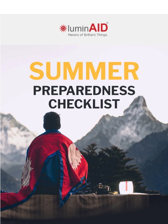 Your summer preparedness checklist