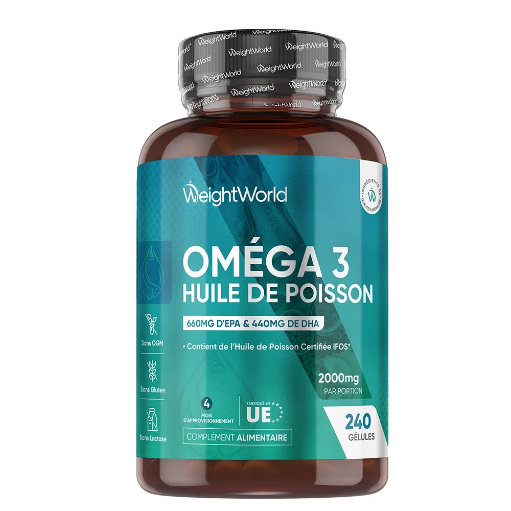 Image of Oméga-3 Huile de Poisson en capsules molles