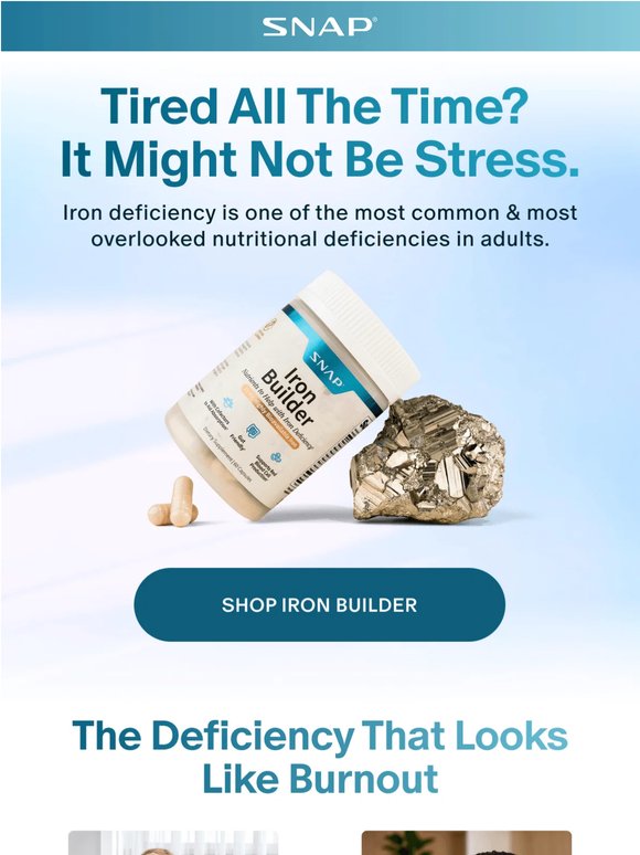 Tired all the time? Here's why.