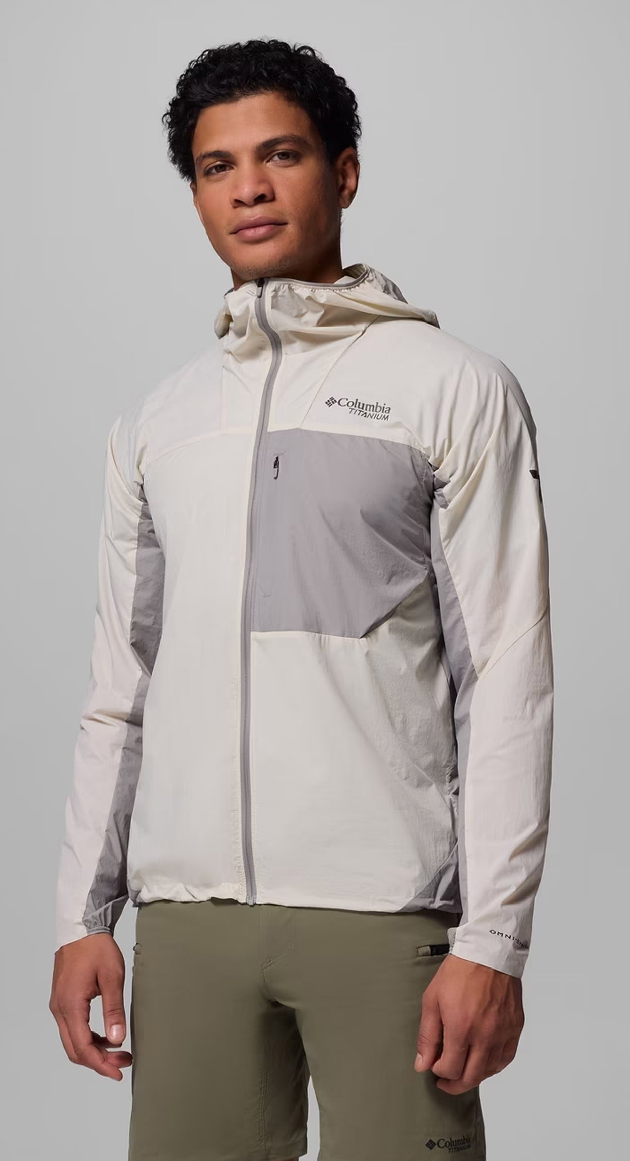 Man in Columbia gear. 