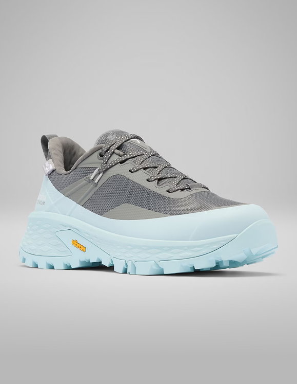 Close up of a Columbia hiking shoe. 