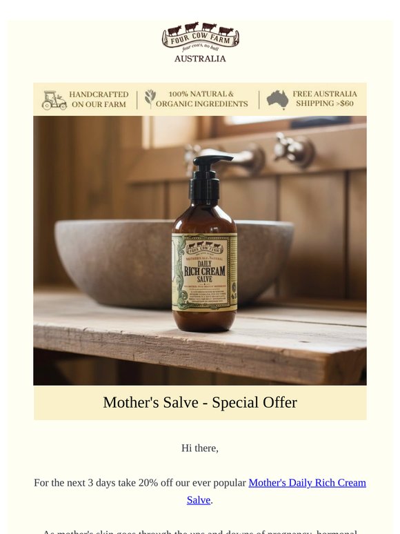 ⭐️ 20% off Mother's Salve⭐️