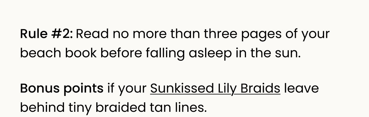 Lily Braids Sunkissed