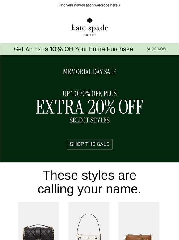 Up to 70% off + extra 20% off 100s of summer styles 😎
