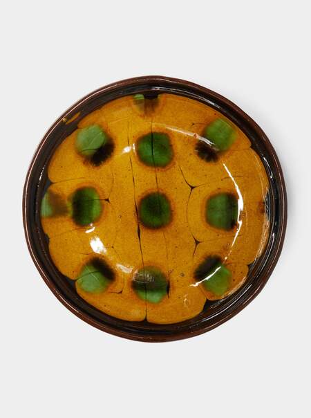 Slipware Large Shallow Dish