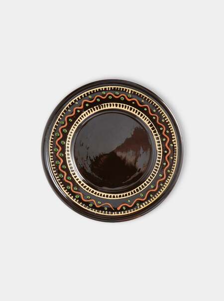 Hand-Painted Slipware Salad / Dessert Plates – 8in/21.5cm (Set of 4)