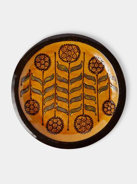 Lollypop Flower Slipware Platter