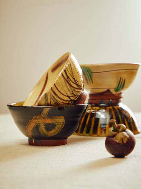 Slipware Cereal Bowls (Set of 4)