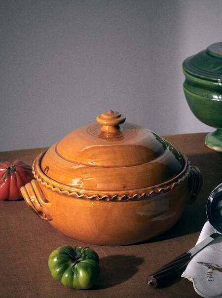 Slipware Lidded Pot