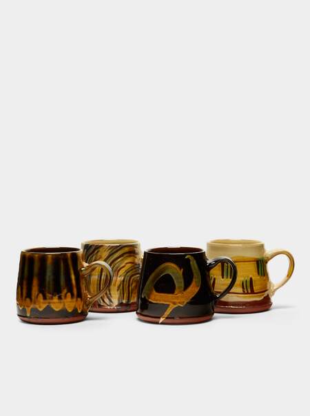 Slipware Mugs (Set of 4)