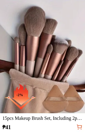 15pcs Makeup Brush Set Including...