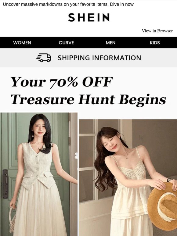 What will you find at 70% off? 👀