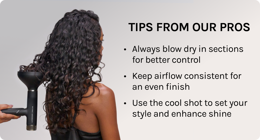 Portable, Packable, and Powerful: Ion-Powered for 40% less frizz, 30% lighter than standard dryer, Travel Flex Holdable Handle