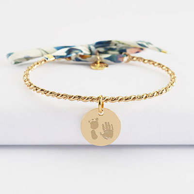 Bracelet personnalisé jonc tressé