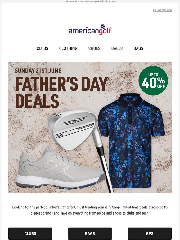 Father’s Day deals are here - Up to 40% off!