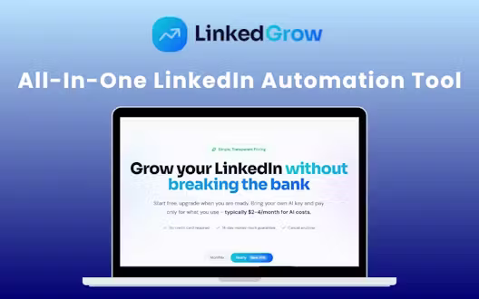 LinkedGrow – All-In-One LinkedIn Automation Tool (BYOK) | Lifetime Access
