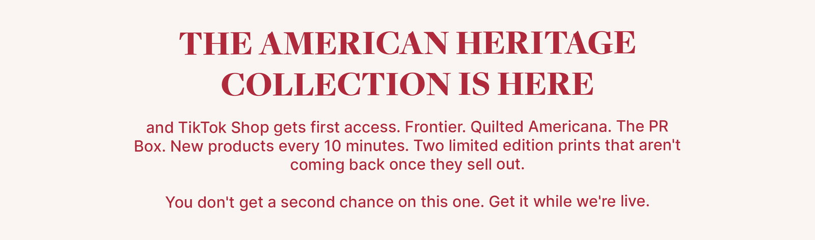 Shop American Heritage Early On TikTok Shop