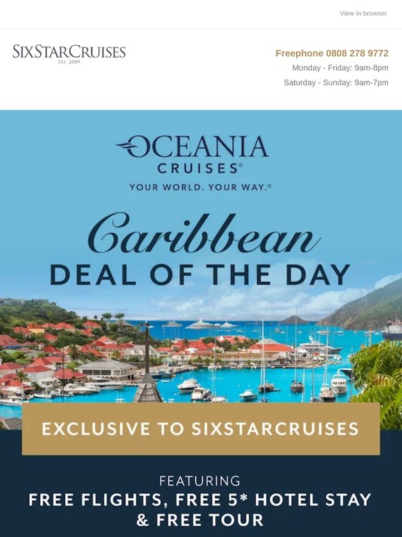 Unlock our Caribbean Deal of the Day 🔓