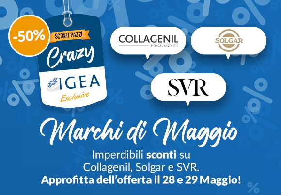 Crazy IGEA 48H: SVR COLLAGENIL E SOLGAR con sconto del 50%!