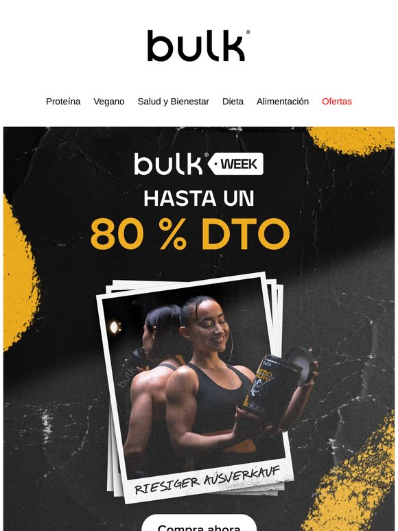 Consigue hasta un 80% de descuento esta Semana Bulk