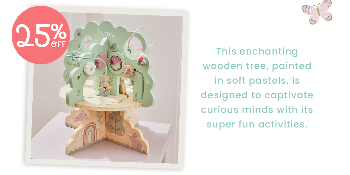 Personalised Woodland Tabletop Activity Tree FSC®