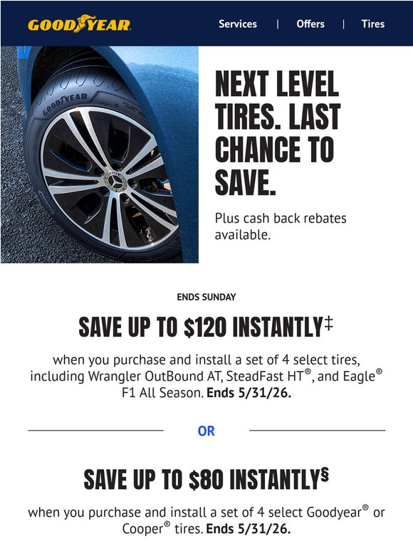 Last chance: Up to $120 off instantly