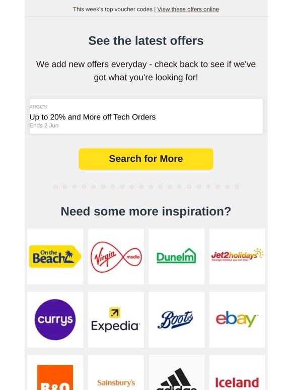 See the latest offers from Argos