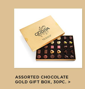 Assorted Chocolate Gold Gift Box, 30pc.