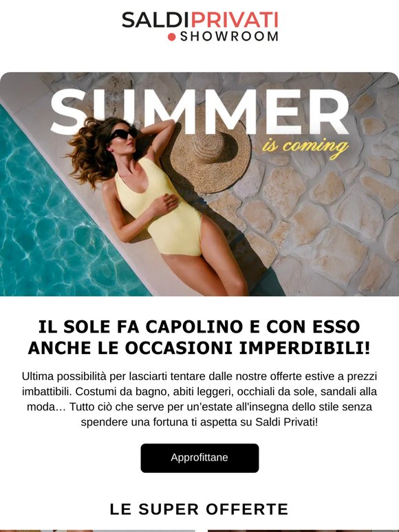 MICHAEL KORS, GEOX, PALM ANGELS... Ultimi giorni per approfittare delle nostre fantastiche offerte per l'estate!