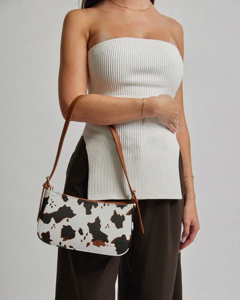 Image of Print Frankie Buckle Strap Shoulder Bag
