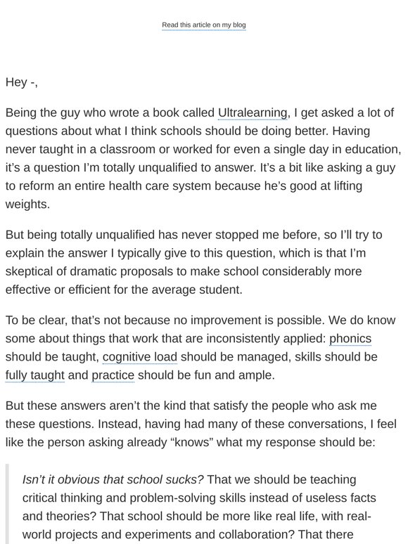 Why I’m skeptical about efforts to revolutionize schooling