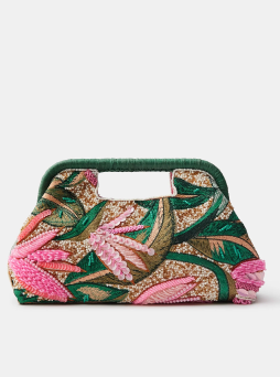 Tropical Embellished Crossbody Bag
